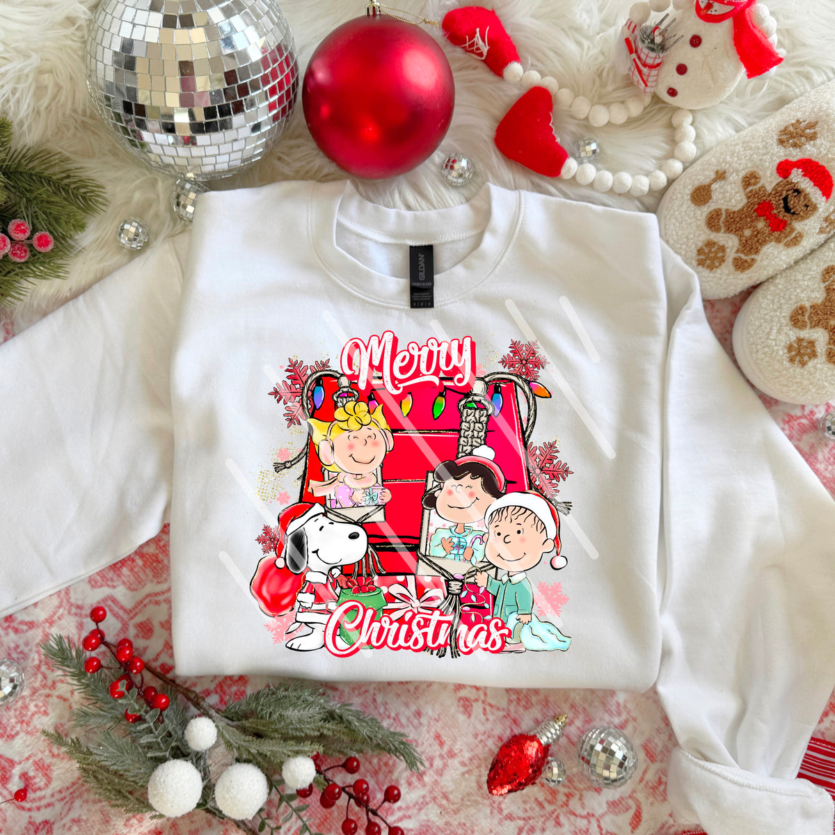 Merry Christmas Peanut collage (RENEWED) DTF transfer