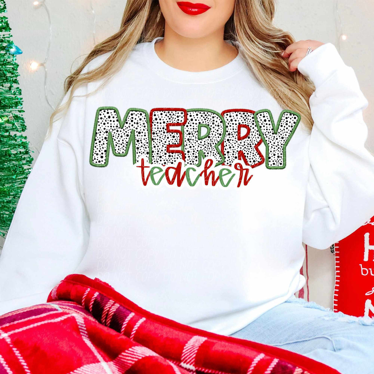 Merry teacher Dalmatian filled (CITY) 65060 DTF transfer