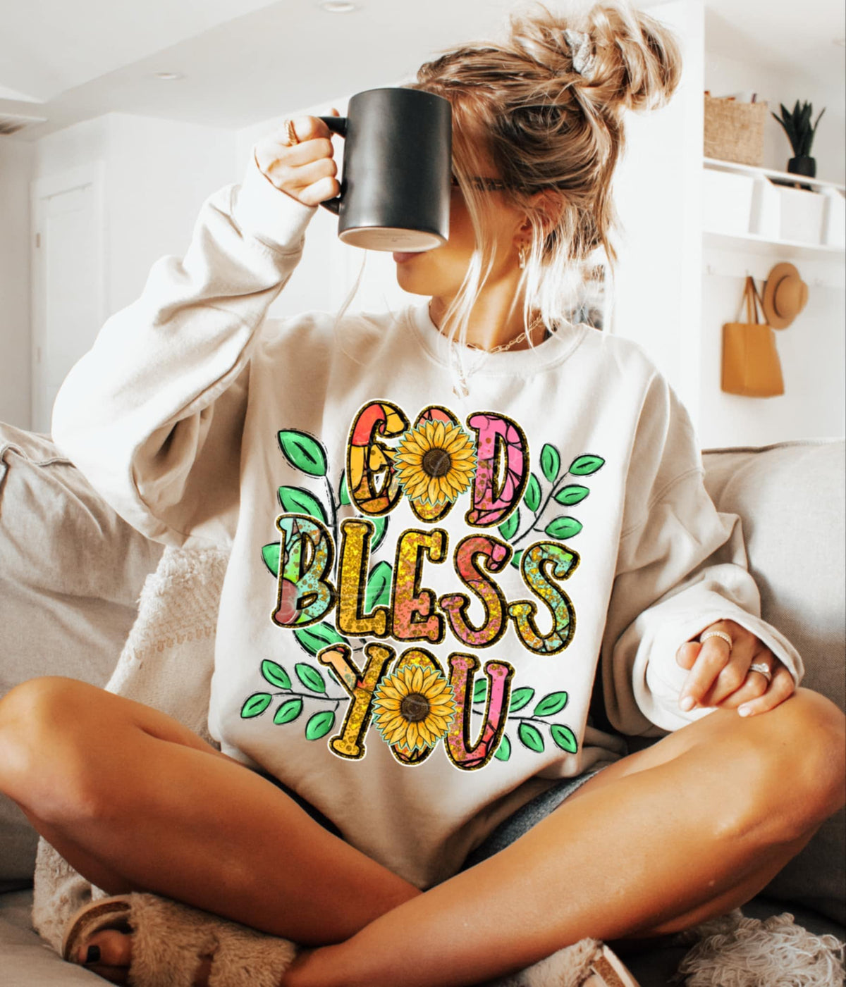 God bless you 90504 DTF transfer