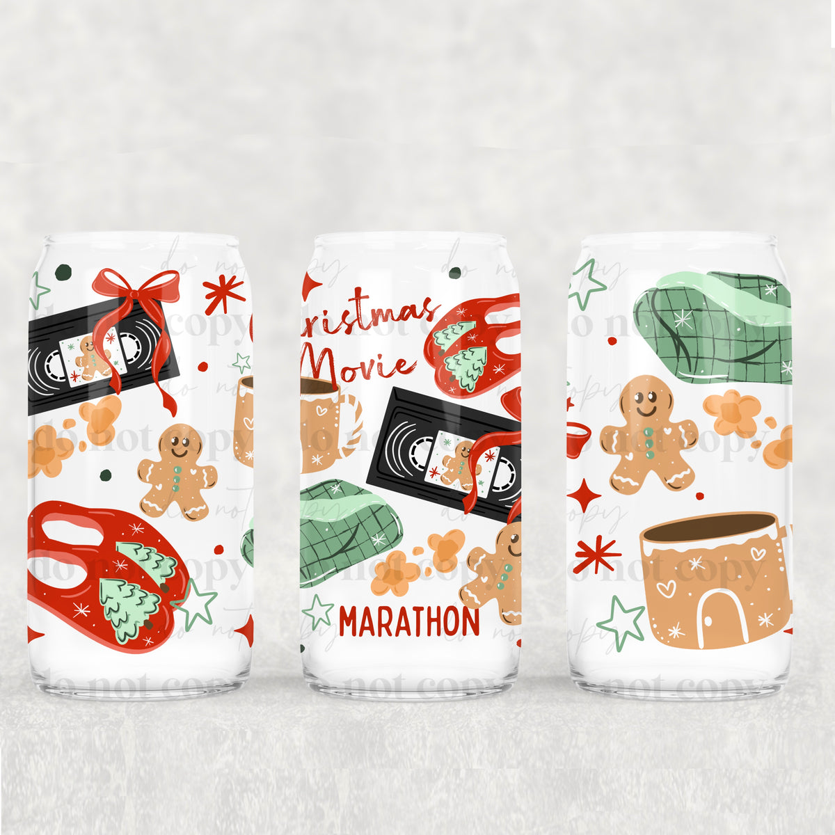 Christmas movie marathon (CSC) UV DTF WRAP