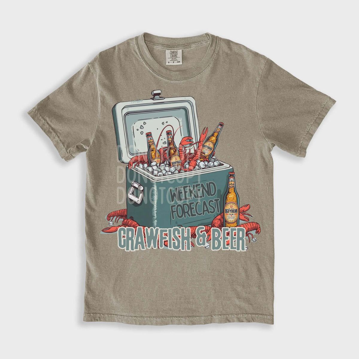Crawfish and beer (CSG) DTF transfer