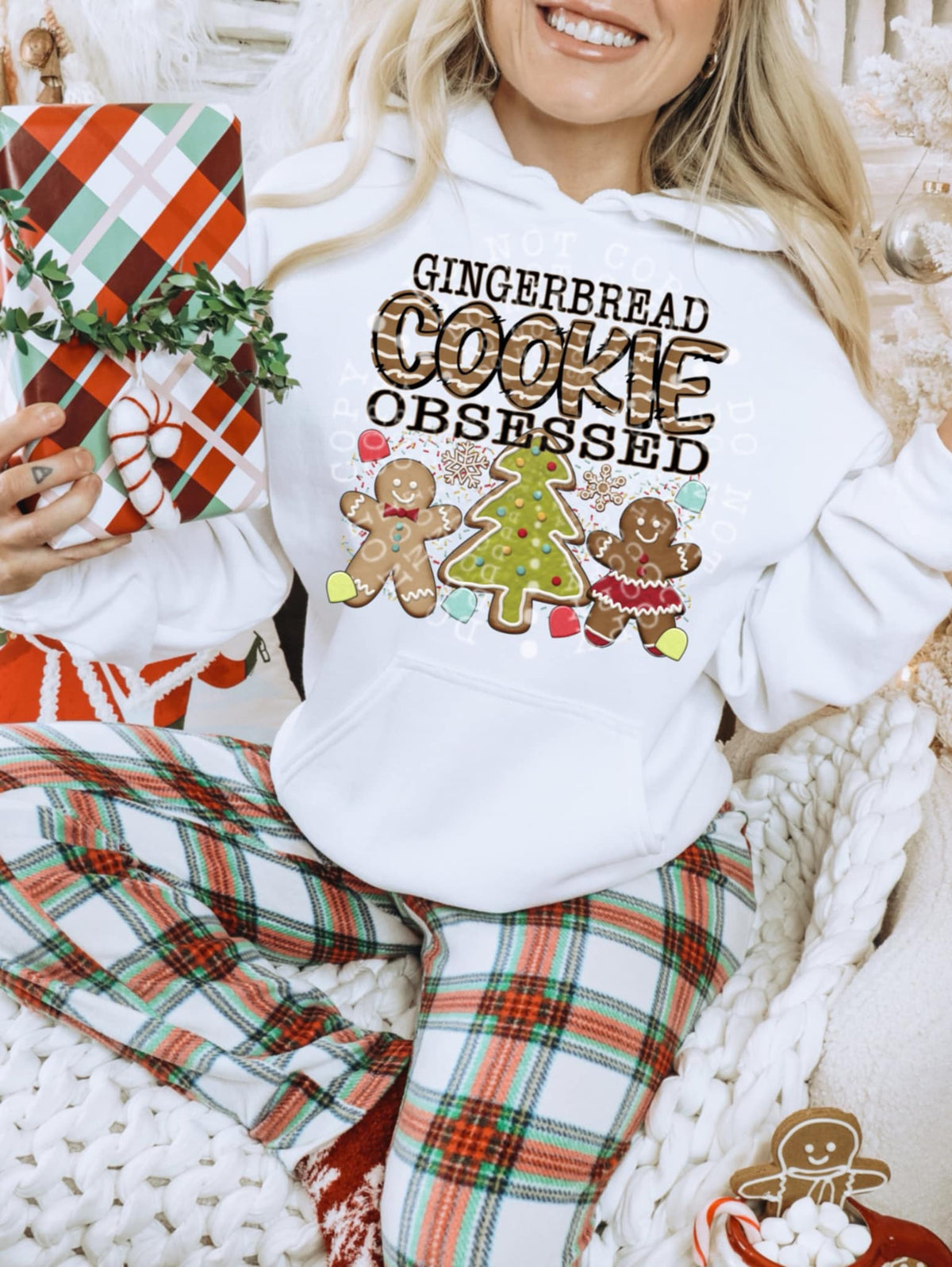 Gingerbread cookie Obsessed (DD) DTF transfer