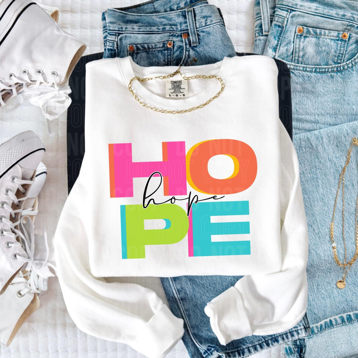 Hope block letters (SBB) 106806 DTF transfer