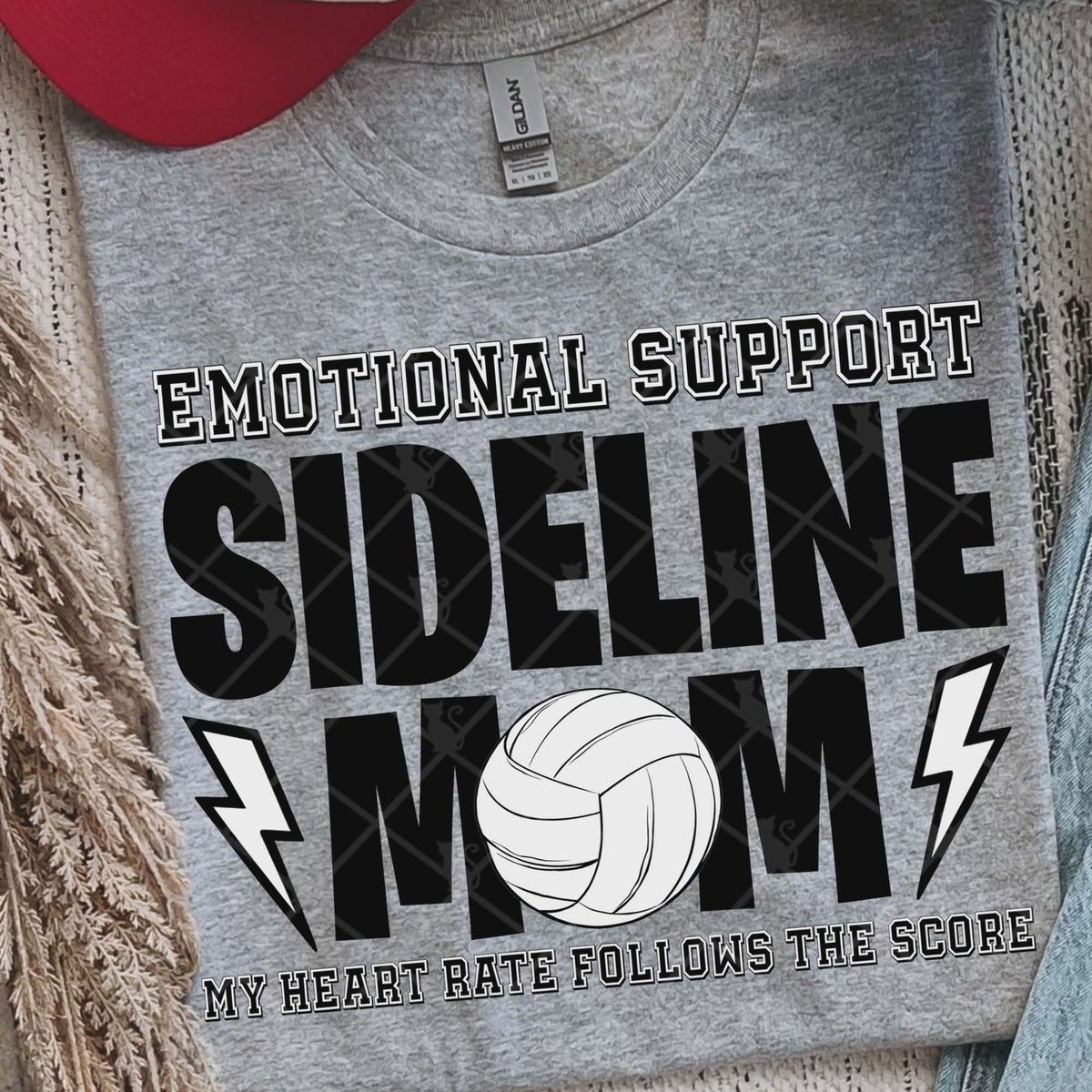 Sideline Mom Volleyball (Ttd) DTF Transfer