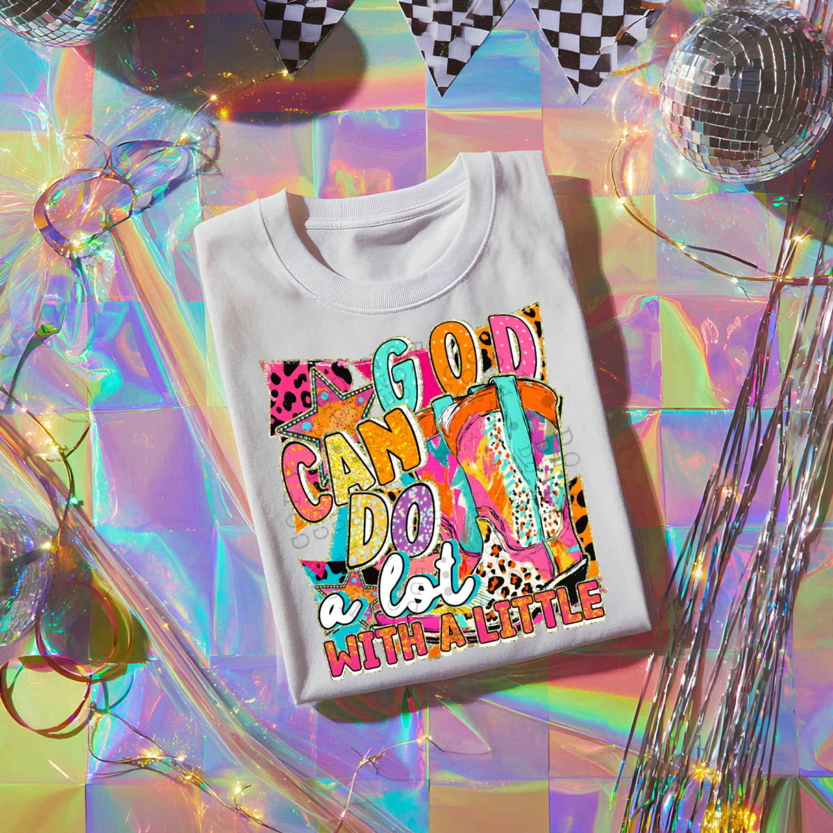 God can do a lot 106965 DTF transfer