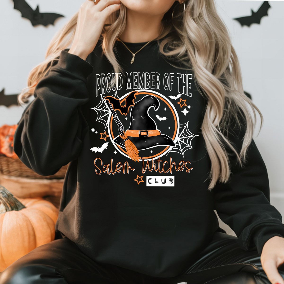 Salem witches club (white accents) (CSC) DTF Transfer