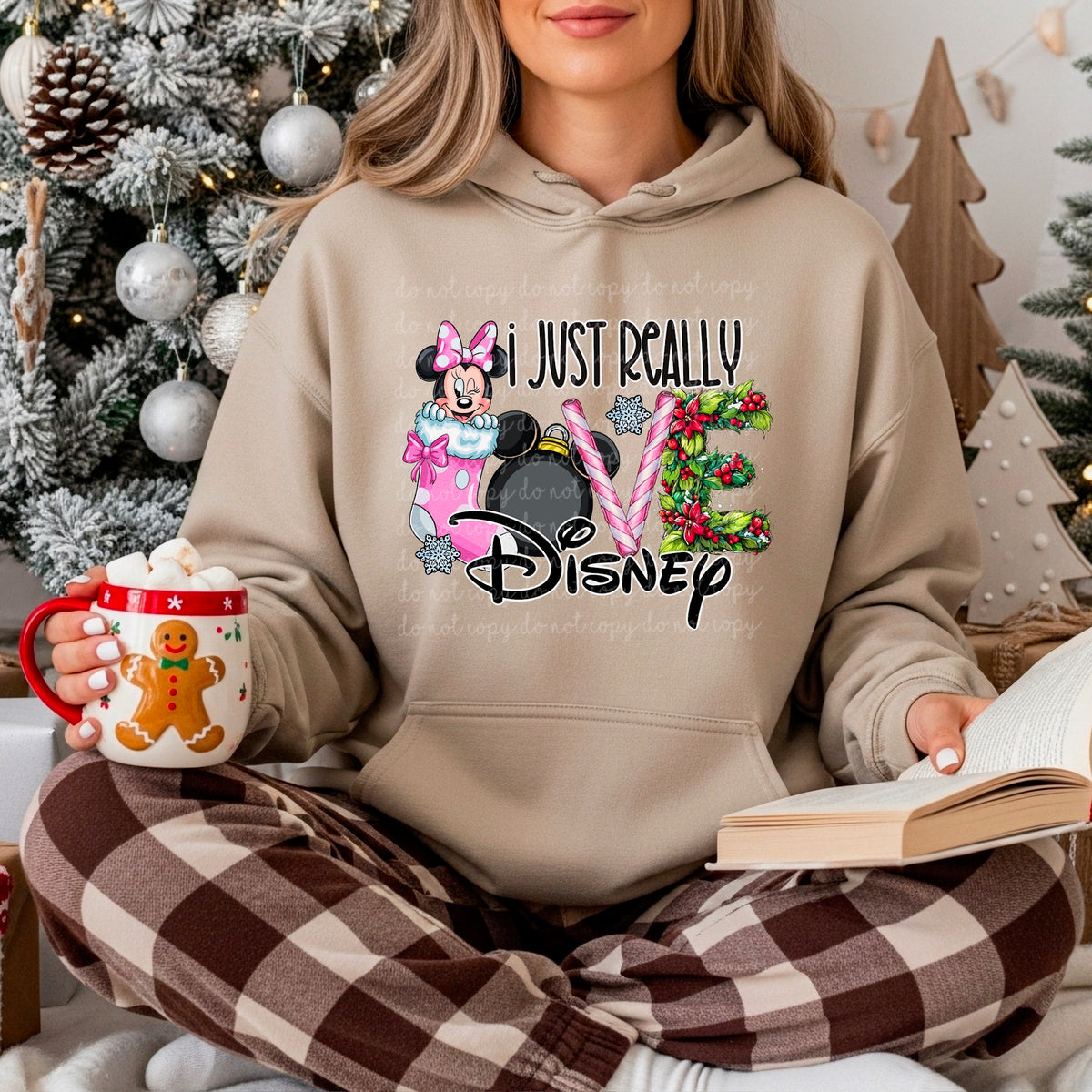 I just really love (girl mouse) 117454 DTF transfer