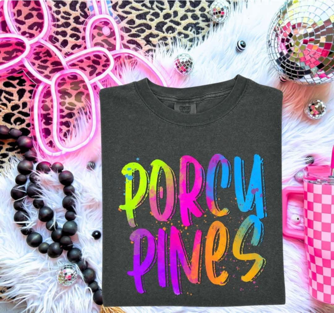 Porcupines Neon Splatter (S&G) 100019 DTF transfer