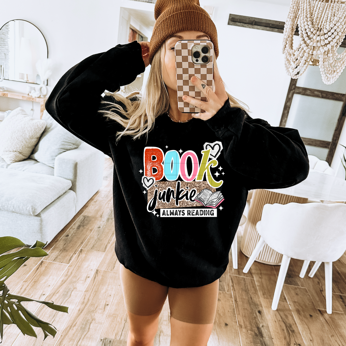 Book Junkie (white) CSC DTF Transfer