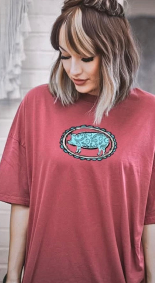 Show mom pig pocket (S&G) 106321 DTF transfer