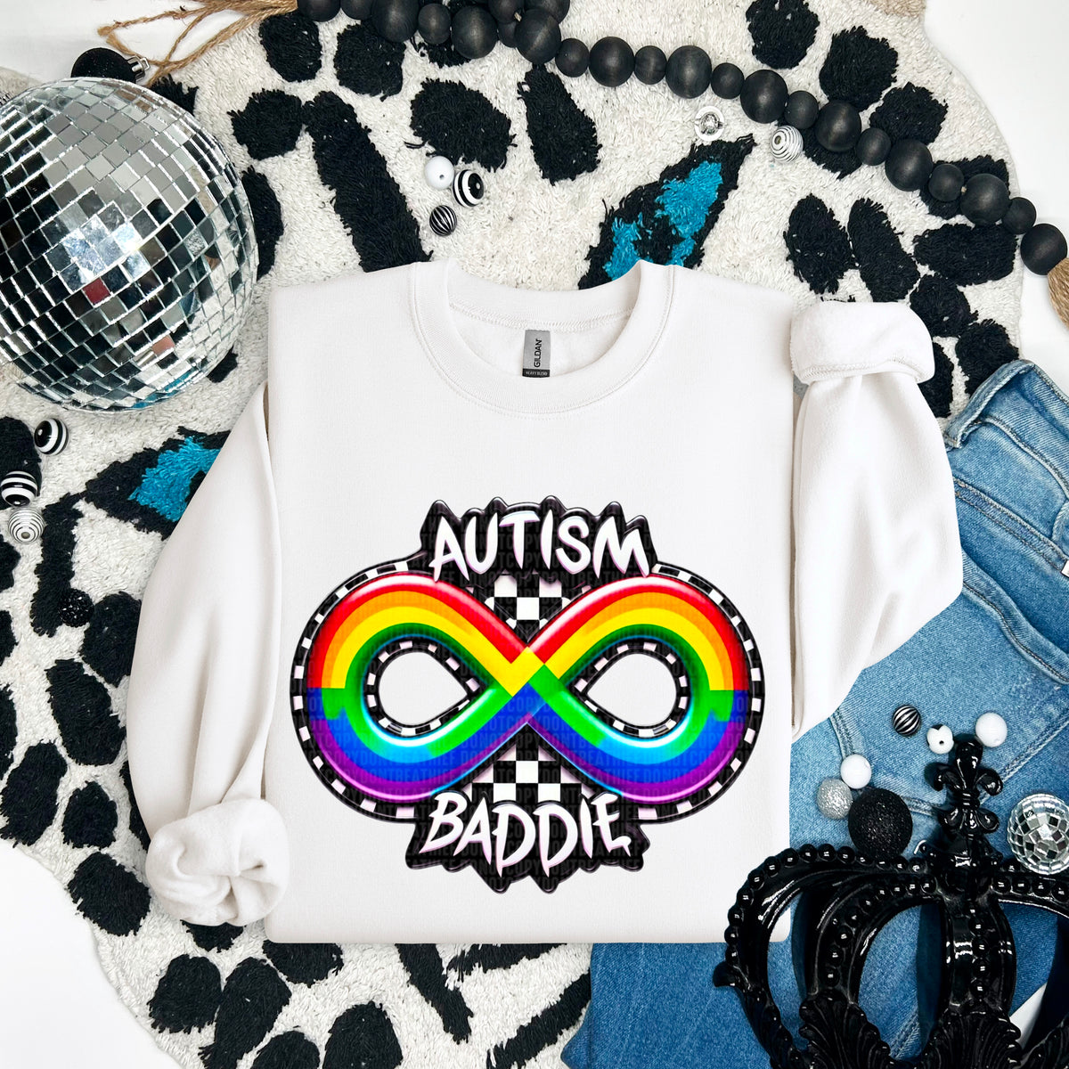 Autism baddie 93835 DTF transfer