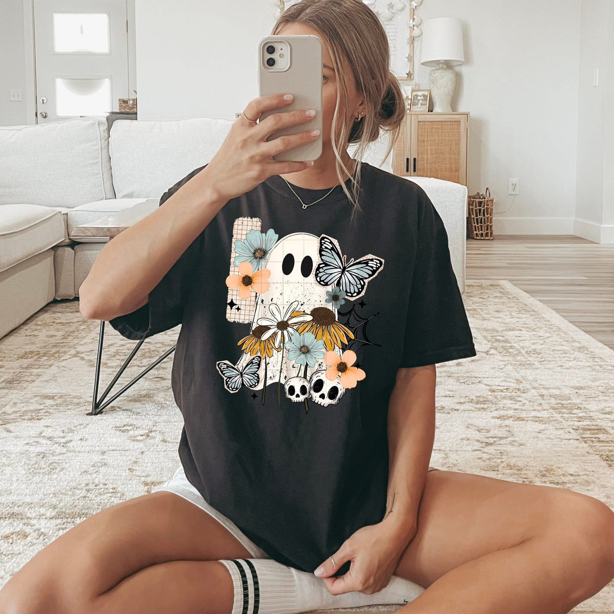 Spring Ghost with butterflies (CSC) DTF TRANSFER