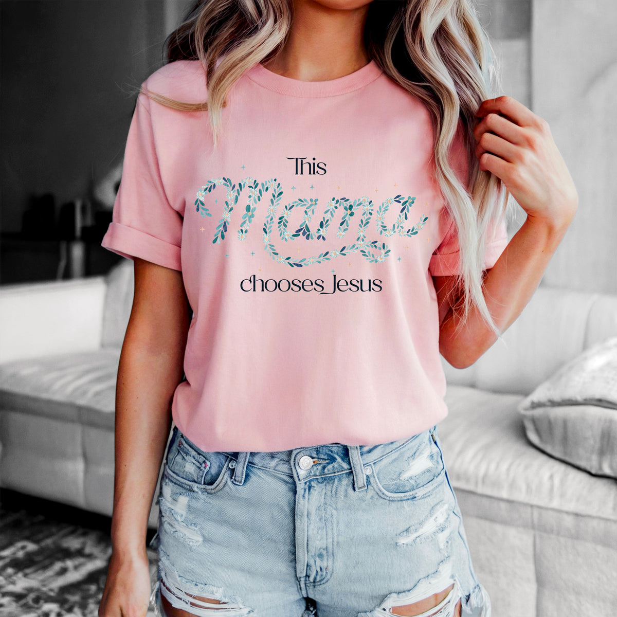 This mama chooses Jesus 95051 DTF transfer