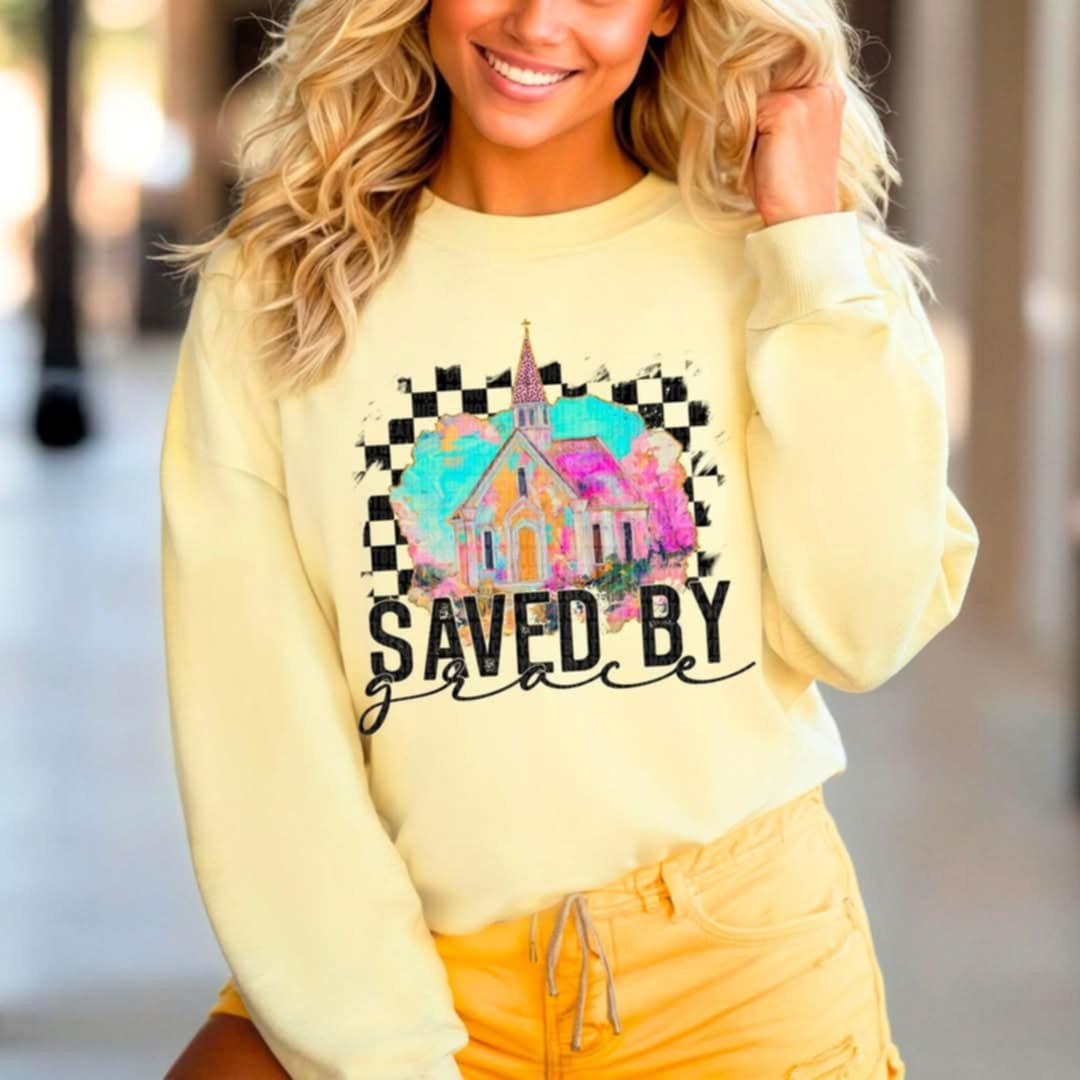 Saved by Grace church (SDD) 96734 DTF transfer
