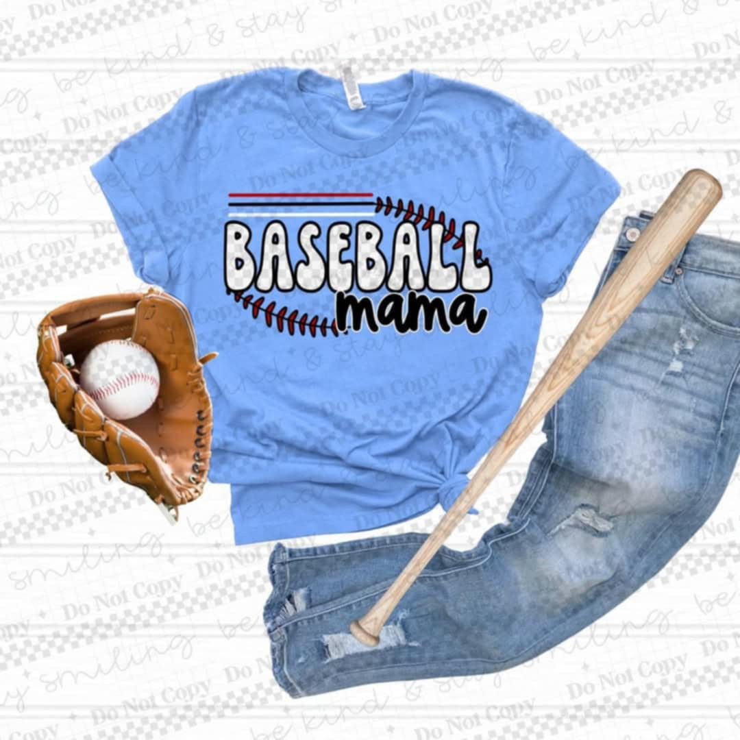 Baseball mama stripes (CMLD) 90235 DTF transfer