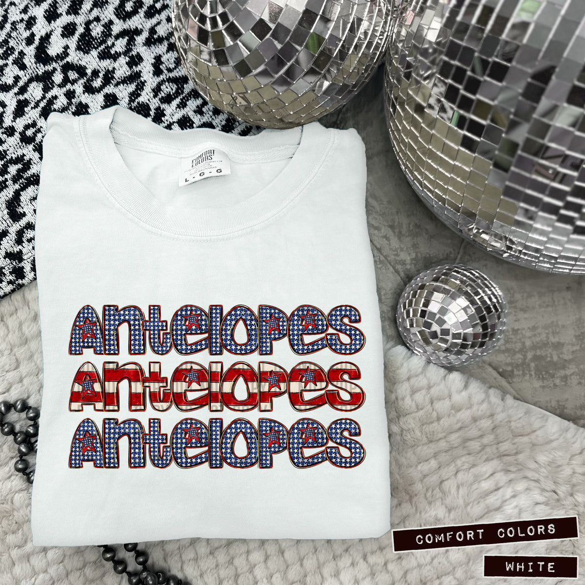 Antelopes RWB stacked (Caplinger) DTF transfer