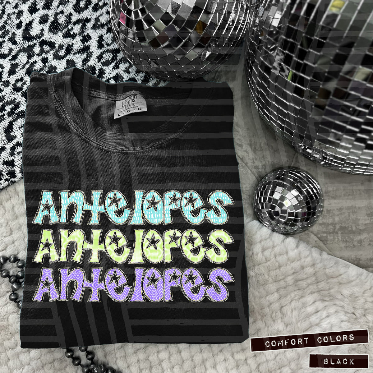Antelopes Pastel Star Stacked (Caplinger) 101548 DTF transfer