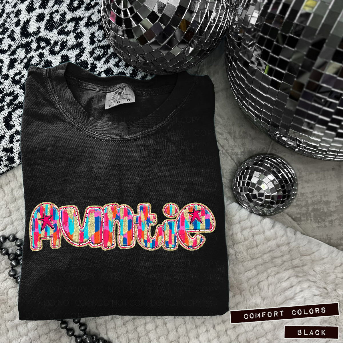 Auntie Tutti Brushstrokes (Caplinger) DTF transfer