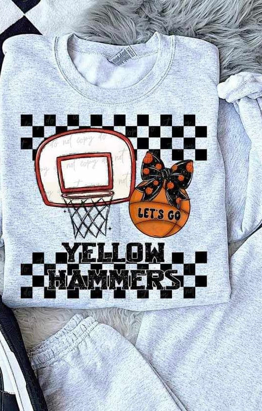 Let’s go yellow hammers basketball (VIRGO) 65843 DTF transfer