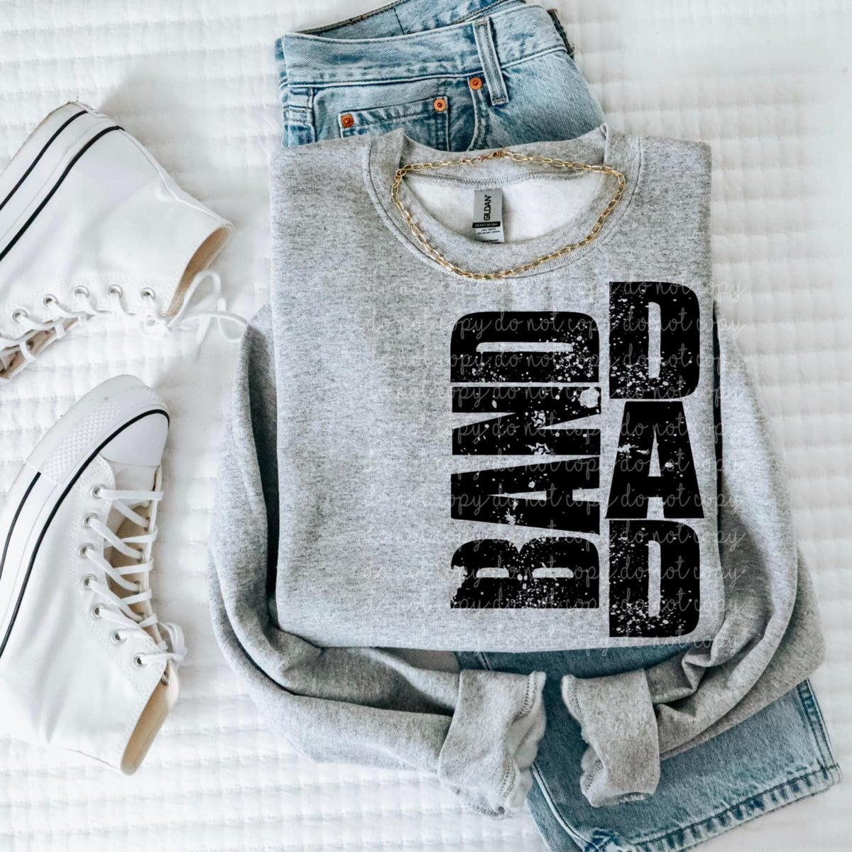 Band dad vertical grunge 93205 DTF transfer