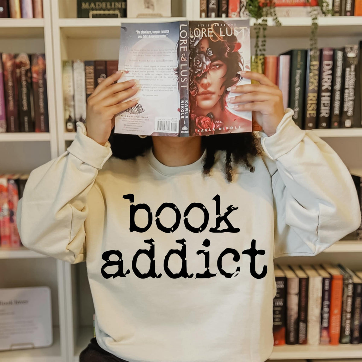 Book Addict black font (abd) DTF transfer
