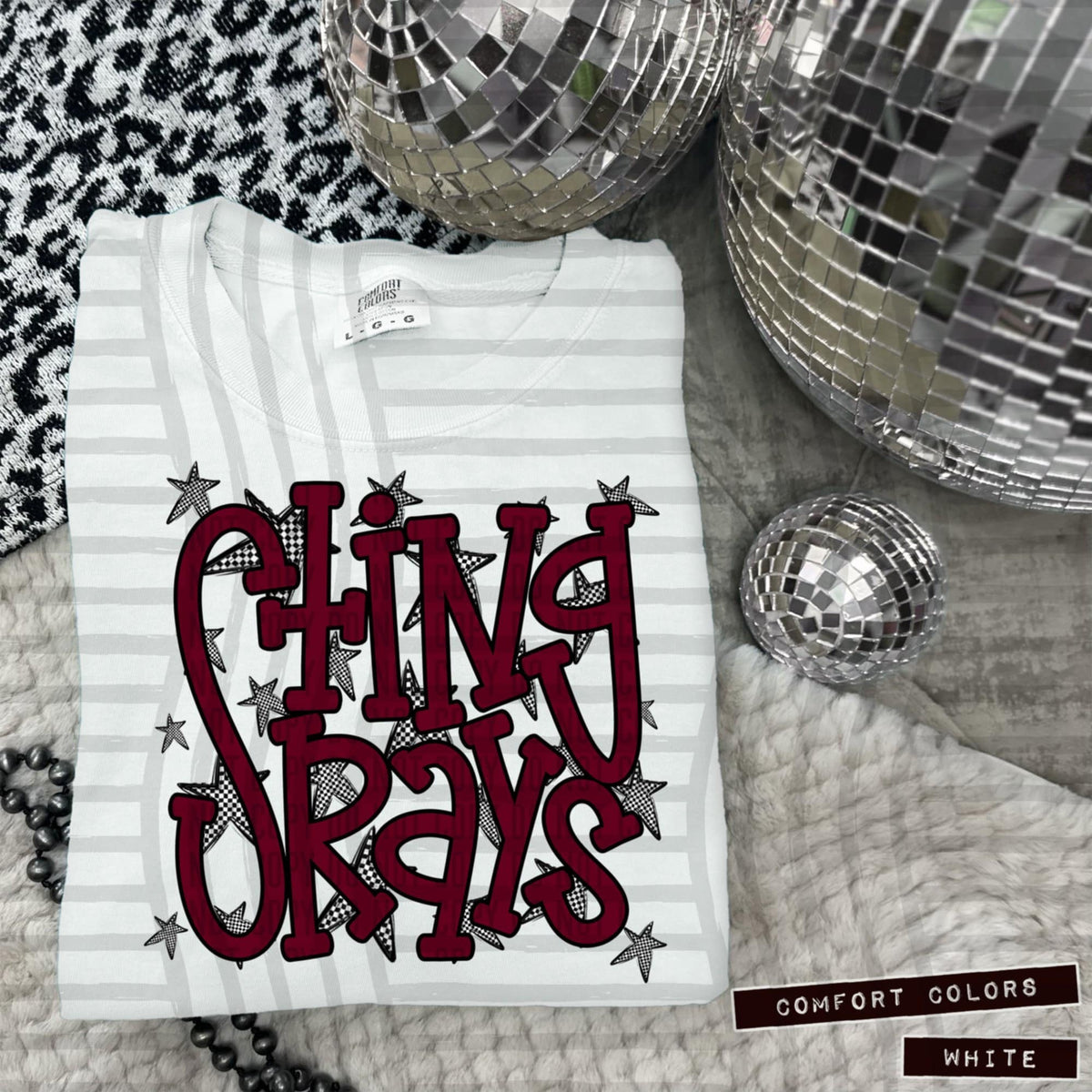 Maroon Staggered Mascots (Caplinger)