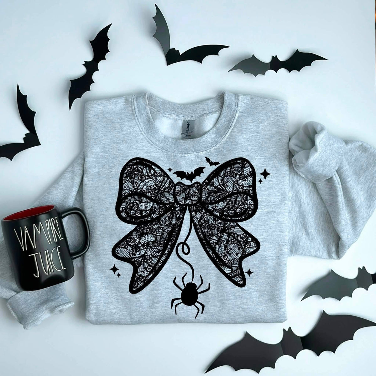 Lace bow with spider (CSC) DTF Transfer