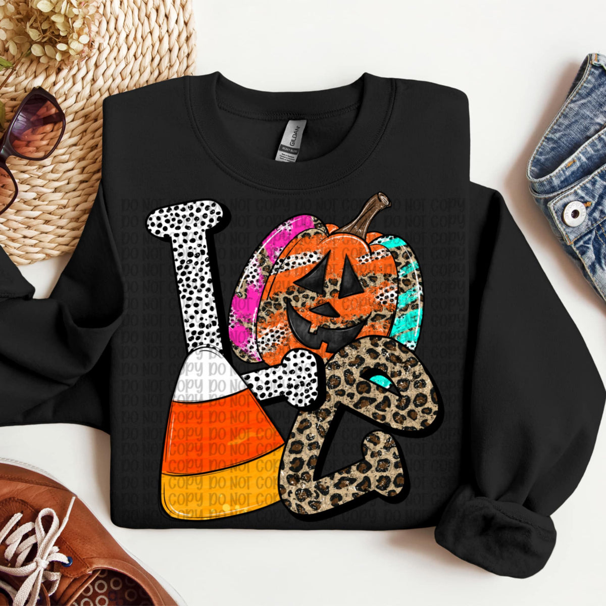 Love Pumpkin Candy corn VP DTF transfer