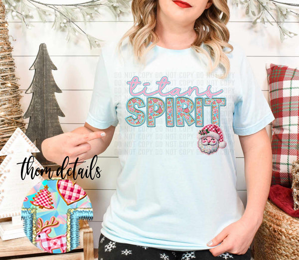 Titans spirit Christmas (caplinger) 62550 DTF transfer