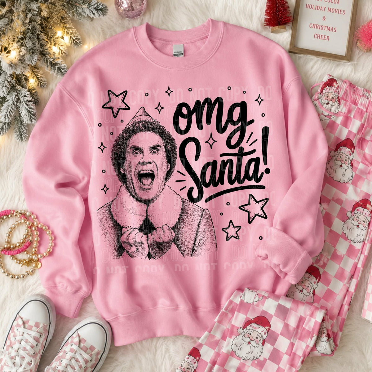 OMG Santa Sunday Special DTF transfer