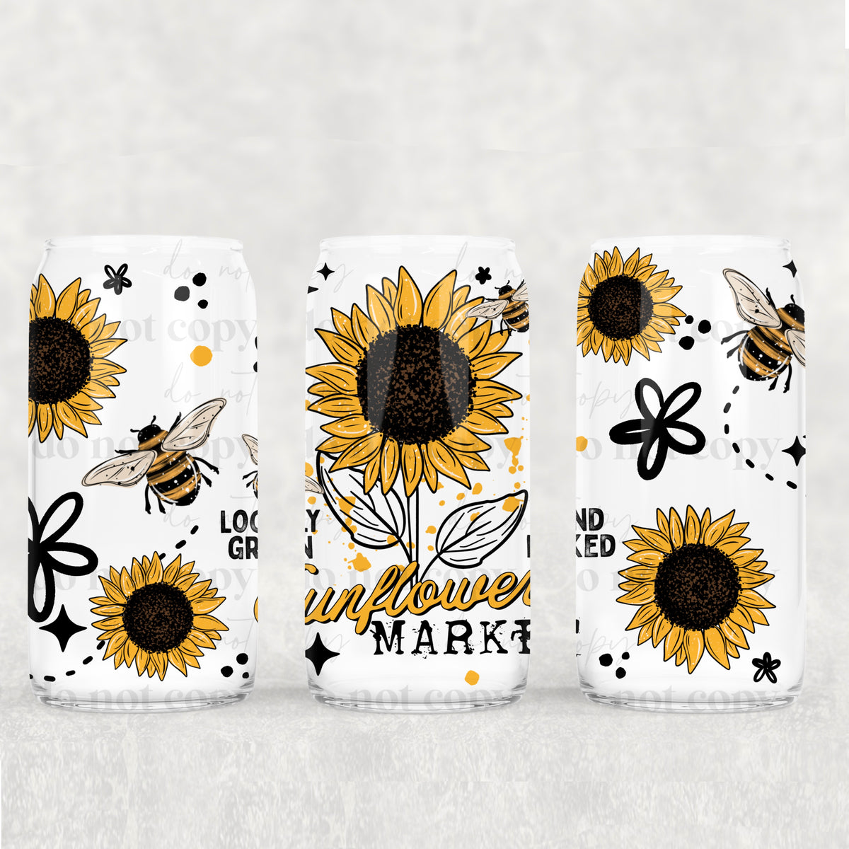 Sunflower Market (CSC) UV DTF Transfer