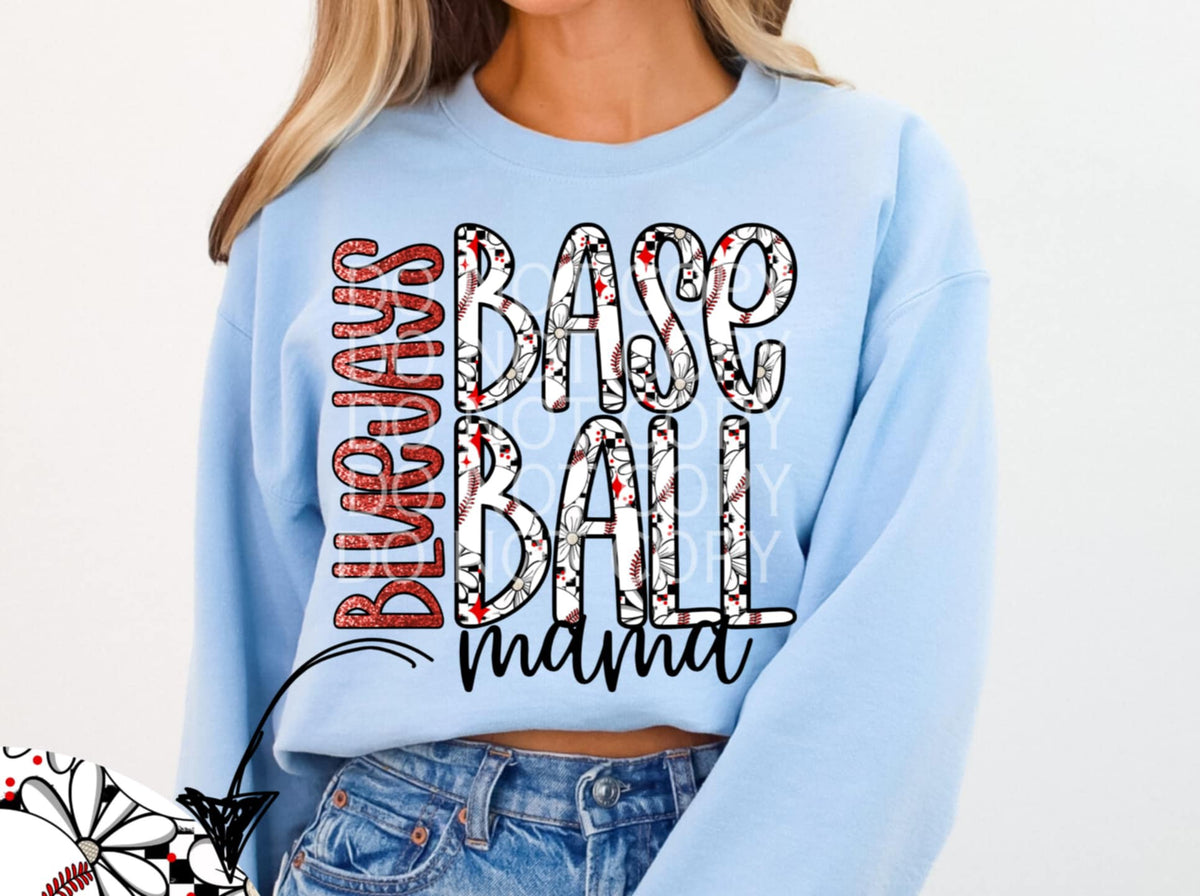 Bluejays baseball mama (CSG) 85991 DTF transfer