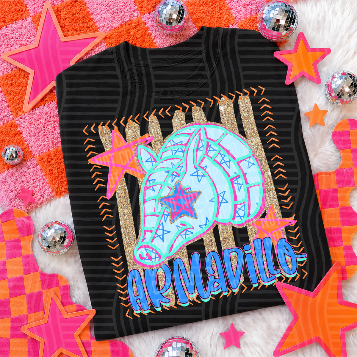 armadillo candy pop (caplinger) DTF transfer