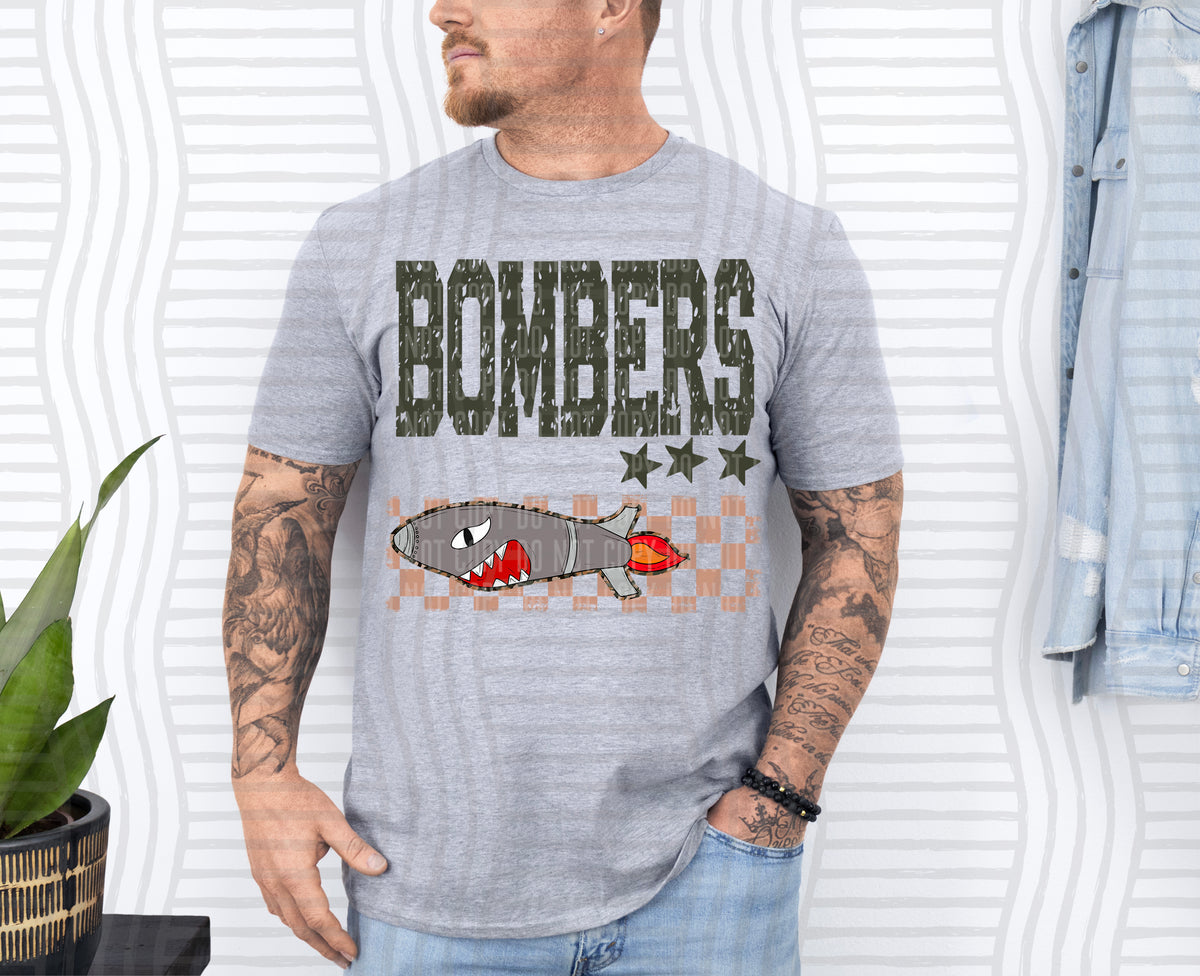 Bomber Tan Checker (Caplinger) DTF Transfers