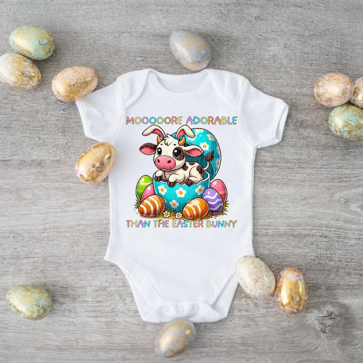 Mooooore adorable than the Easter bunny (LANE) 85964 DTF transfer