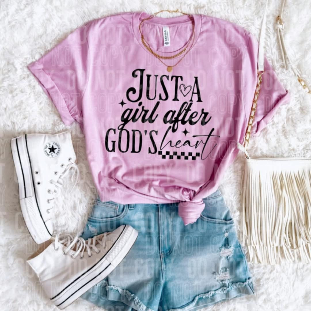 Just a girl after gods heart (SBB) 96255 DTF transfer