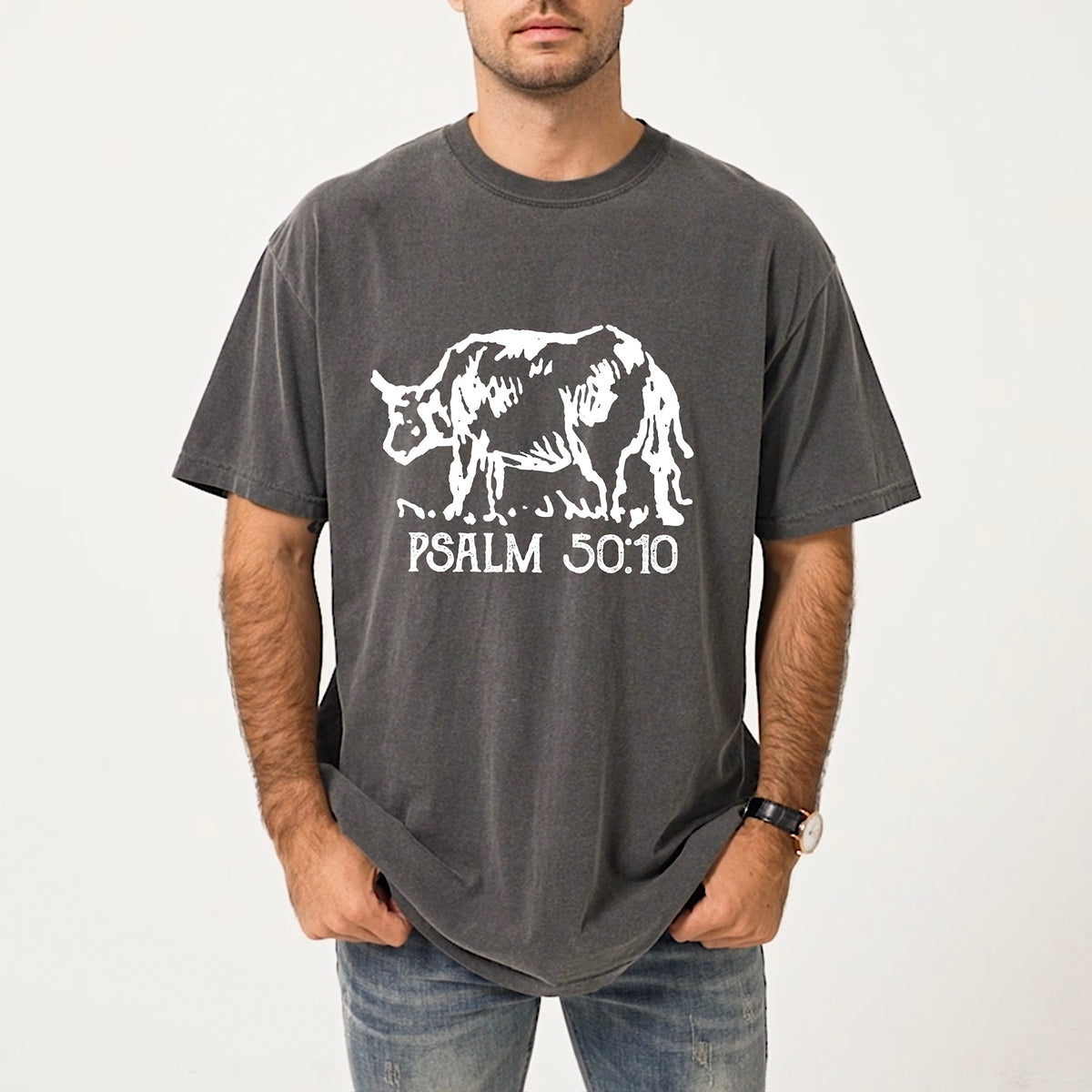 Cattle pocket (white) DTF Transfer