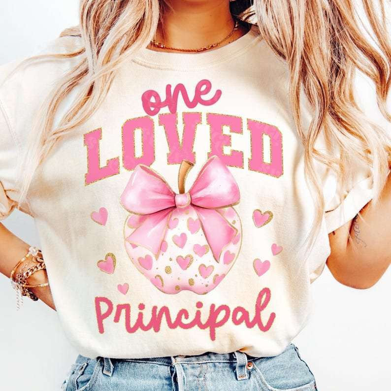 One loved principal apple 80240 DTF transfer