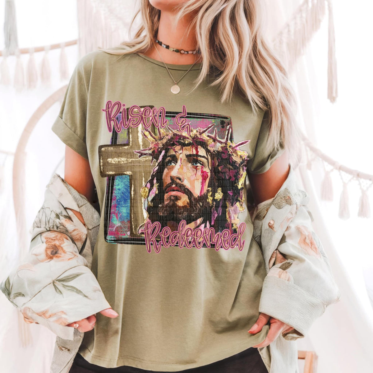 Risen & redeemed (SDD) 92299 DTF transfer
