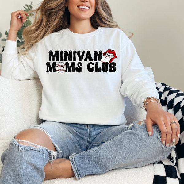 Minivan moms club (black font) 30298 DTF transfers