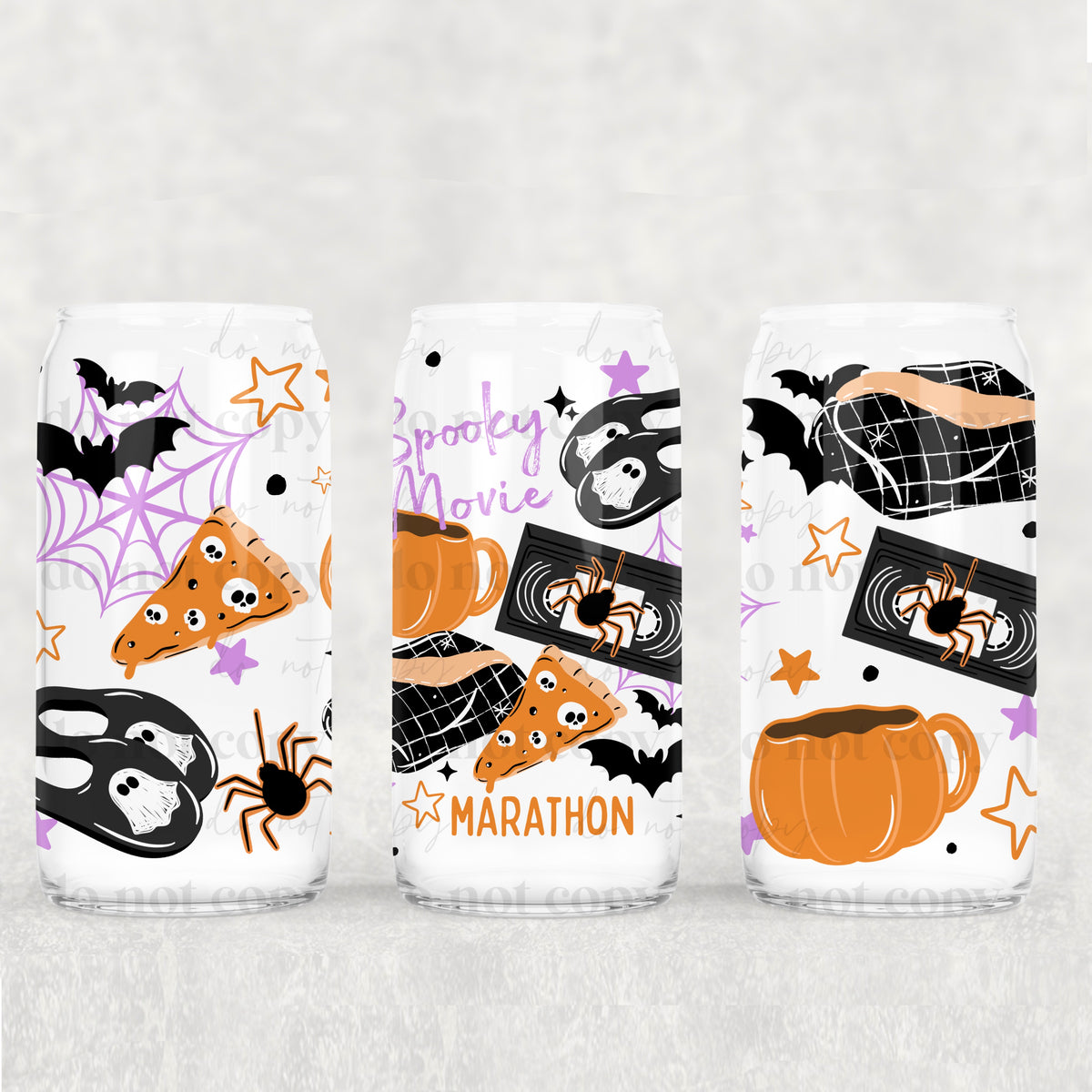 Spooky movie marathon (CSC) UV DTF WRAP