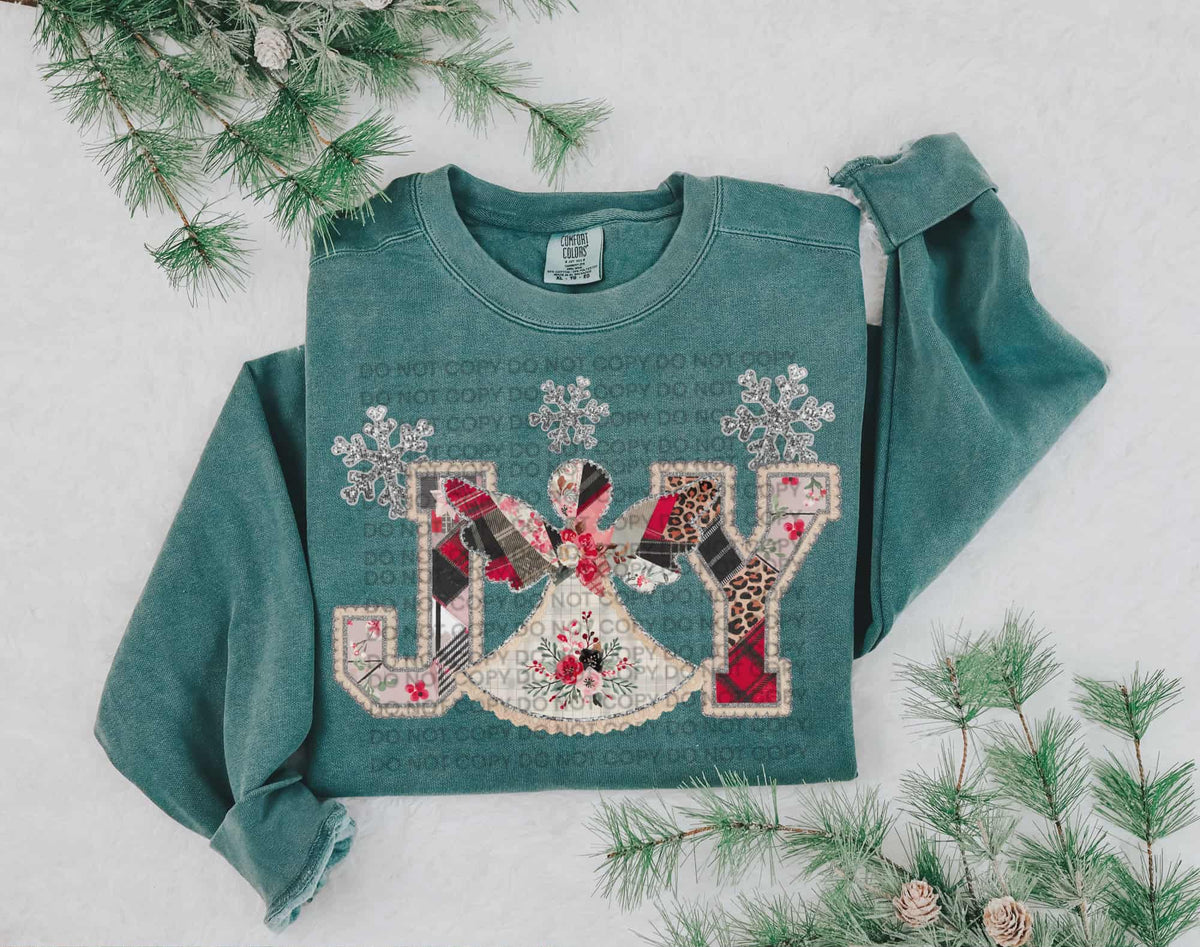 Joy Patchwork angel (SCG) DTF Transfer