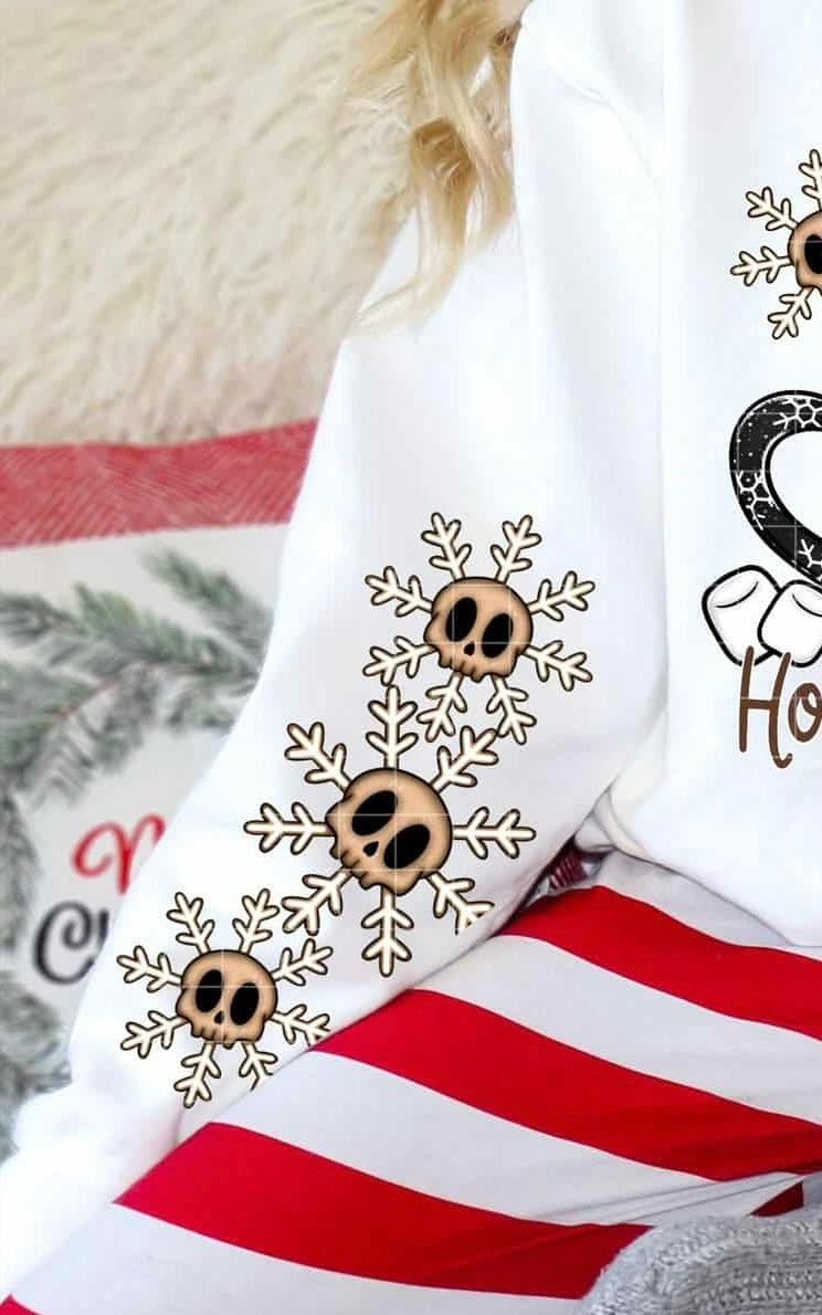 Creepy Hot cocoa Season SLEEVE (Linda) DTF Transfer