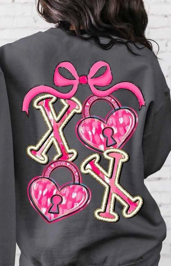 Xoxo bow  (S&G) 80695 DTF transfer