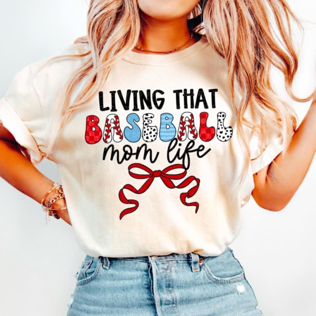 Living that baseball mom life (CMD) 96177 DTF transfer