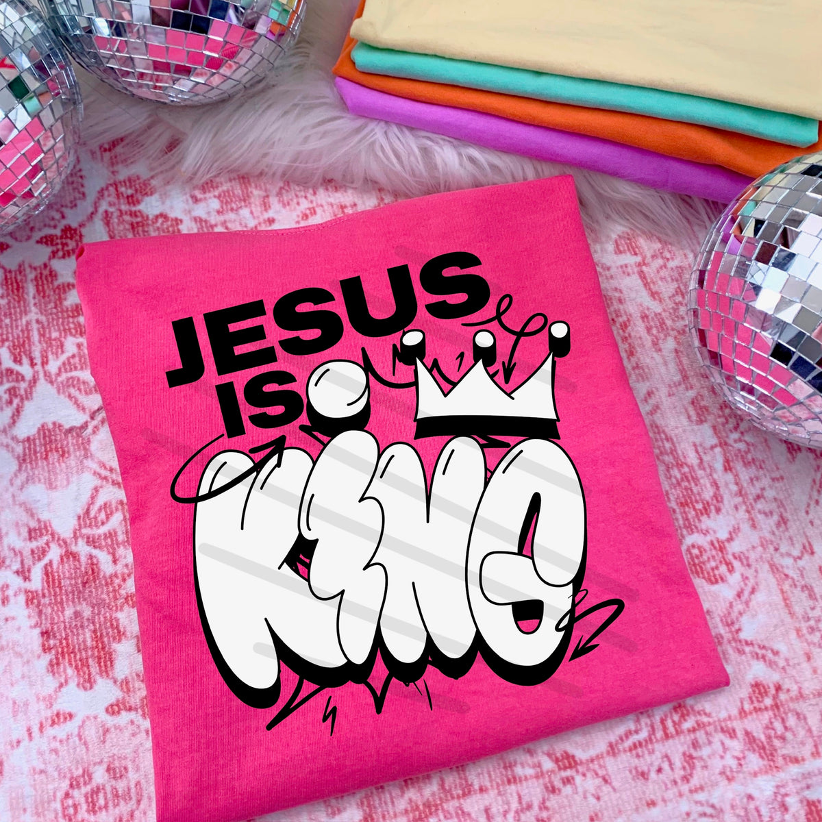 Jesus is King (saved) 114451 DTF transfer