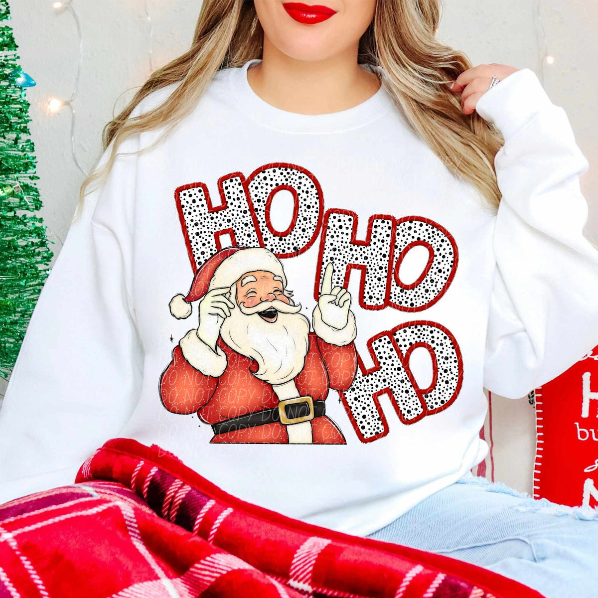 Ho ho ho Dalmatian filled (CITY) 65033 DTF transfer