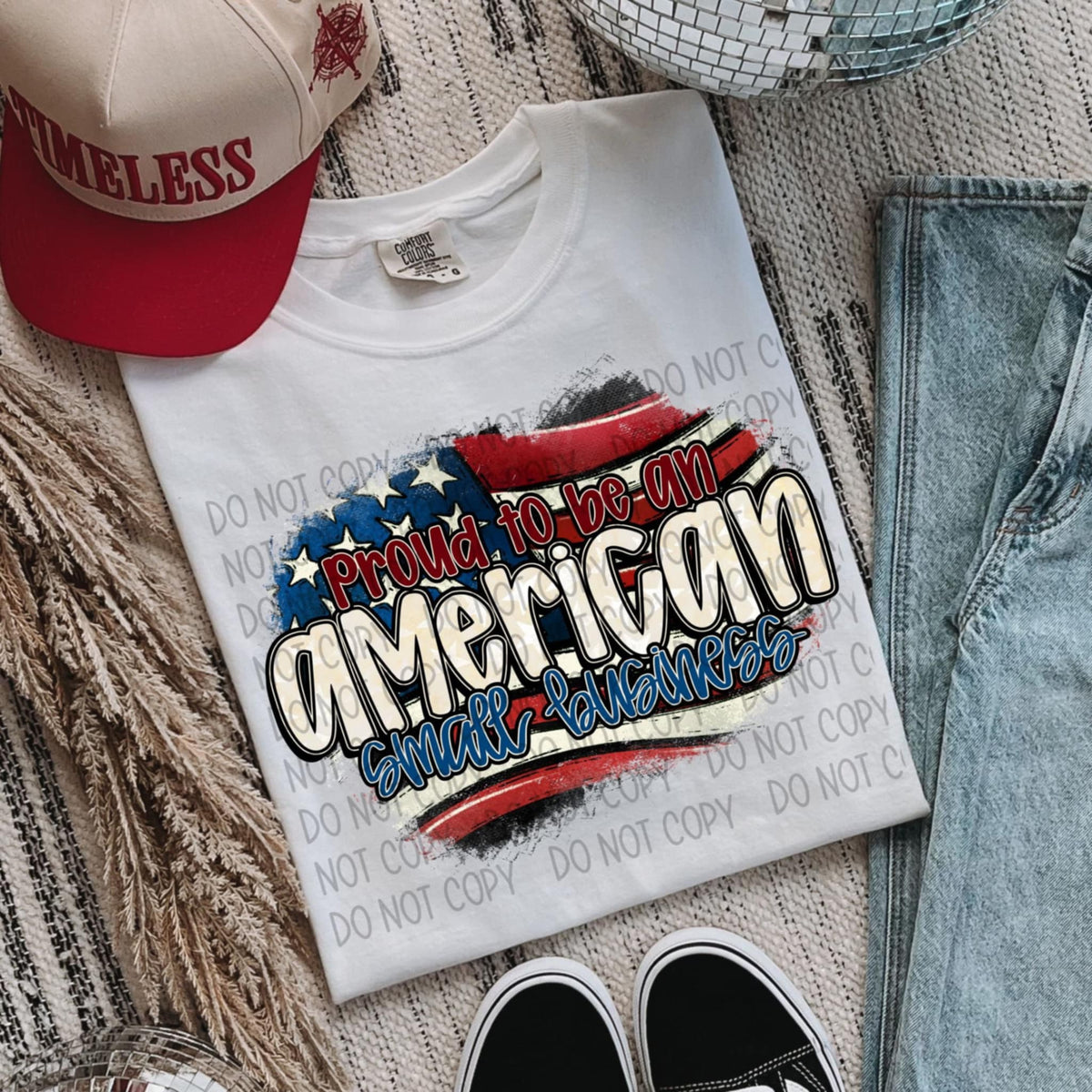 Proud to be an American small business (SWD) 96339 DTF transfer