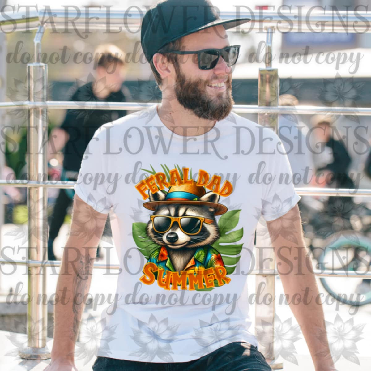 Feral dad summer 106130 DTF transfer