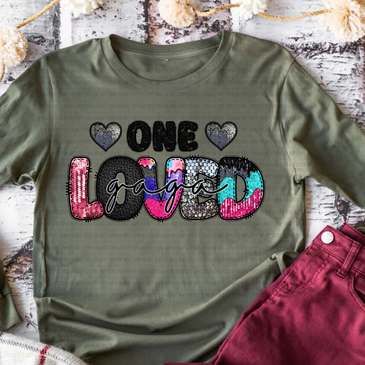 One Loved Gaga (revel) DTF transfer